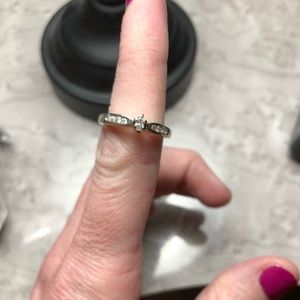 Real White Gold Promise Ring